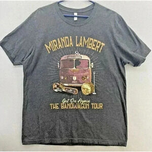 Miranda Lambert The Bandwagon Tour Get On Again T-shirt Size XL